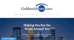 Desktop Screenshot of goldsmitheye.com